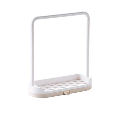 Plastic dishcloth holder for tidy countertops