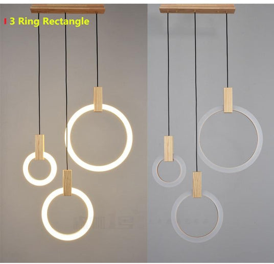 Acrylic Chandelier Ring Design for Living Room