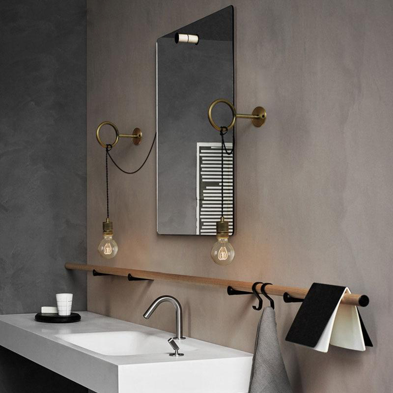 Vintage industrial plug-in wall light
