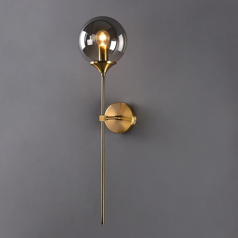Wall light installed above a bathroom vanity