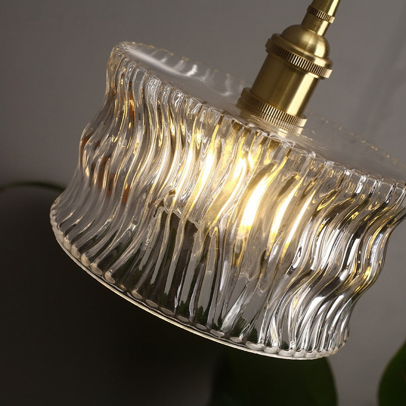 Hinata Brass Pendant Light lifestyle scene – kitchen | OroDwell
