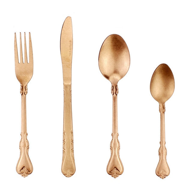 Astraea Vintage Matte Flatware – Modern Durable Design