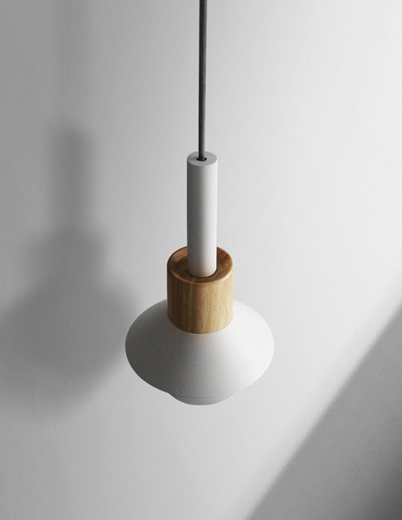 Metal and Wood Pendant Light for Home Decor