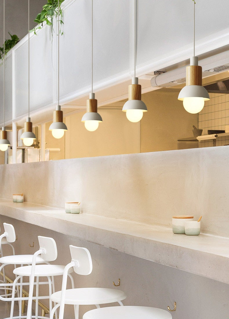 Drum Pendant Light for Kitchen Island