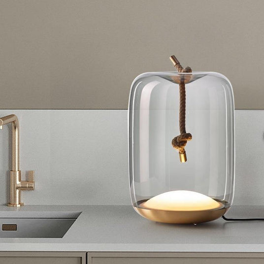 Nordic Table Lamp Knotted Design