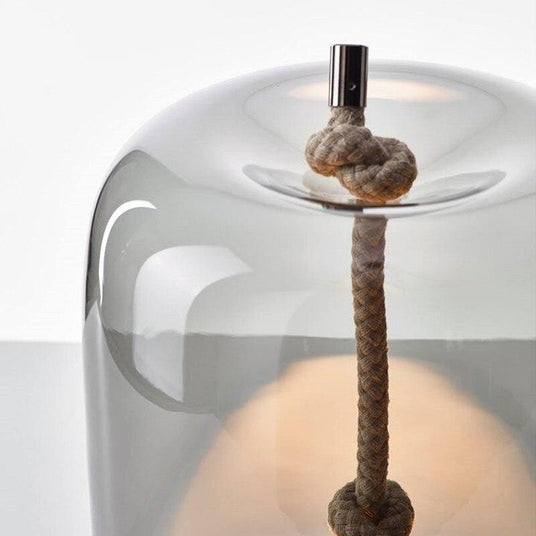 LED Table Lamp Light Grey Finish Accent