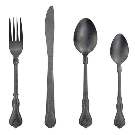 Flatware Set – Antique Embossed Handle Design