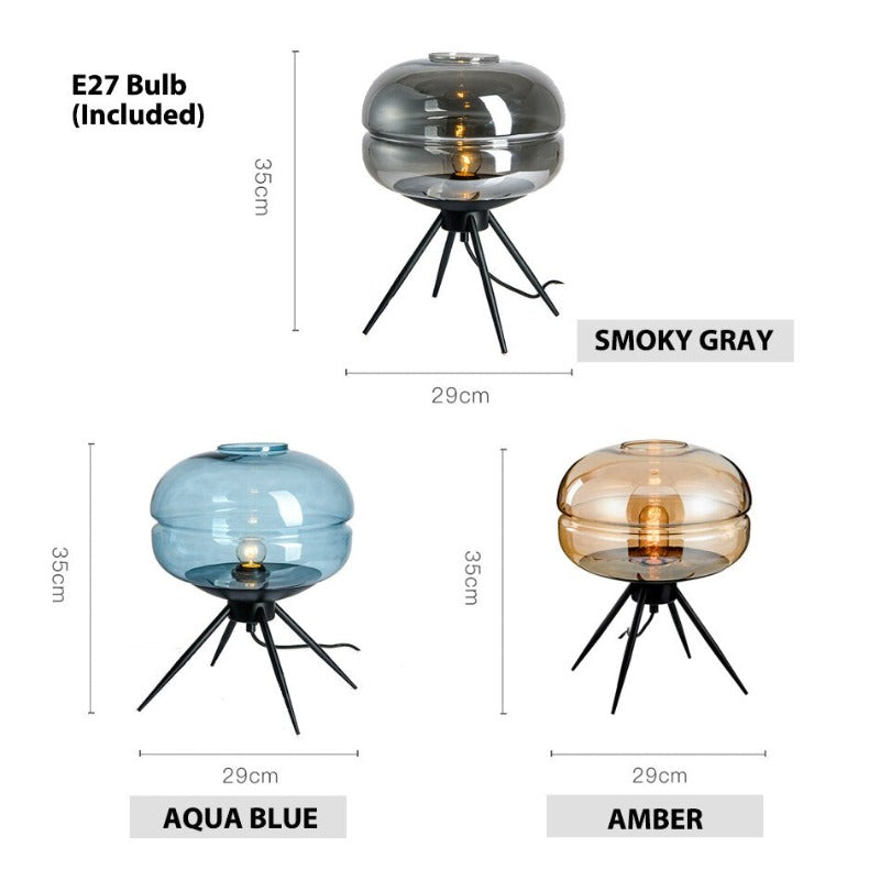 Ambient glass lamp for reading nook