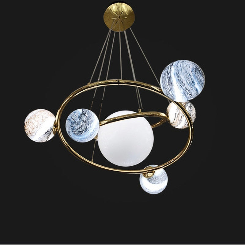 LumiSphere Chandelier - 7-Head Configuration