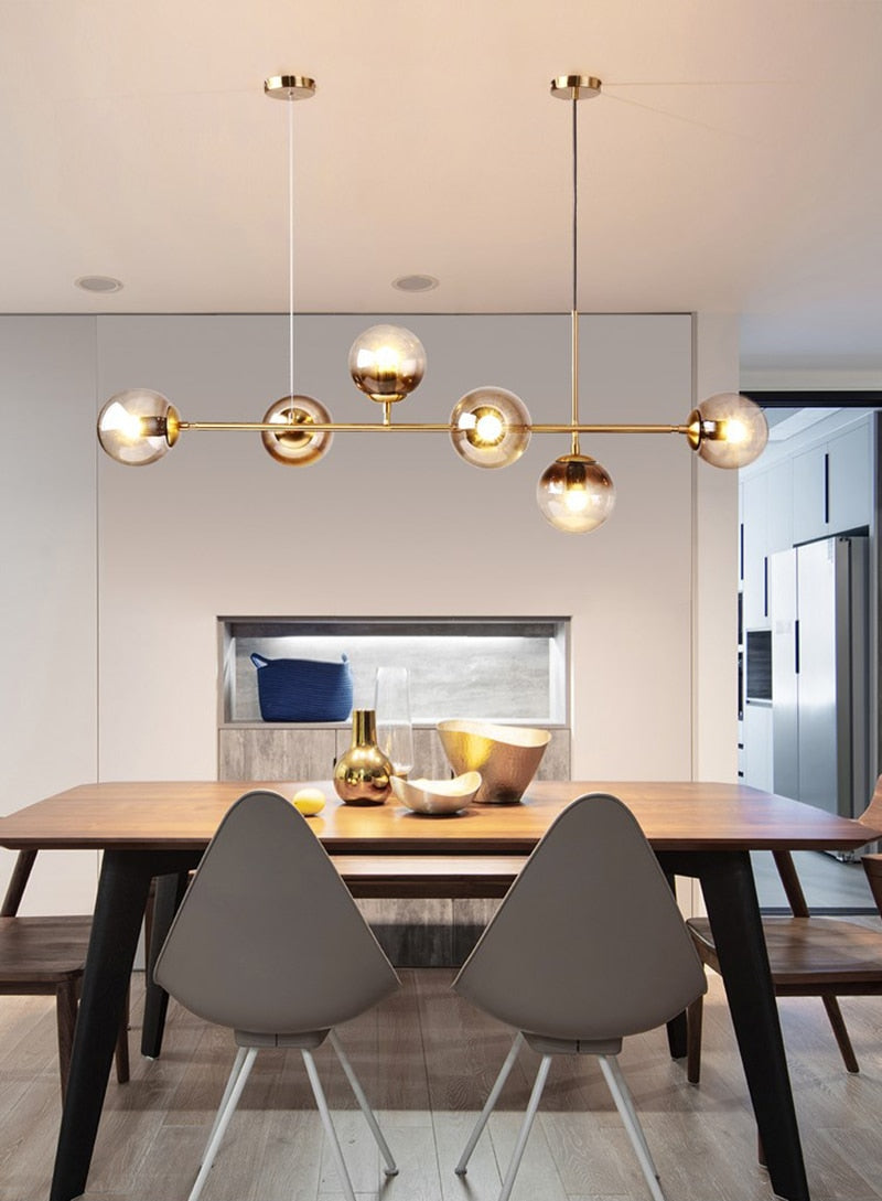 Solara Fixture – Gold Iron Rod Construction