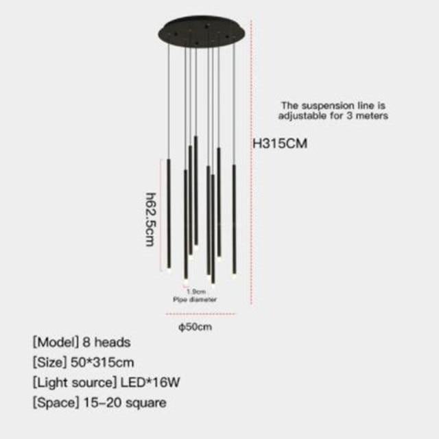 Nordic Black Chandelier for Modern Home Decor Enthusiasts