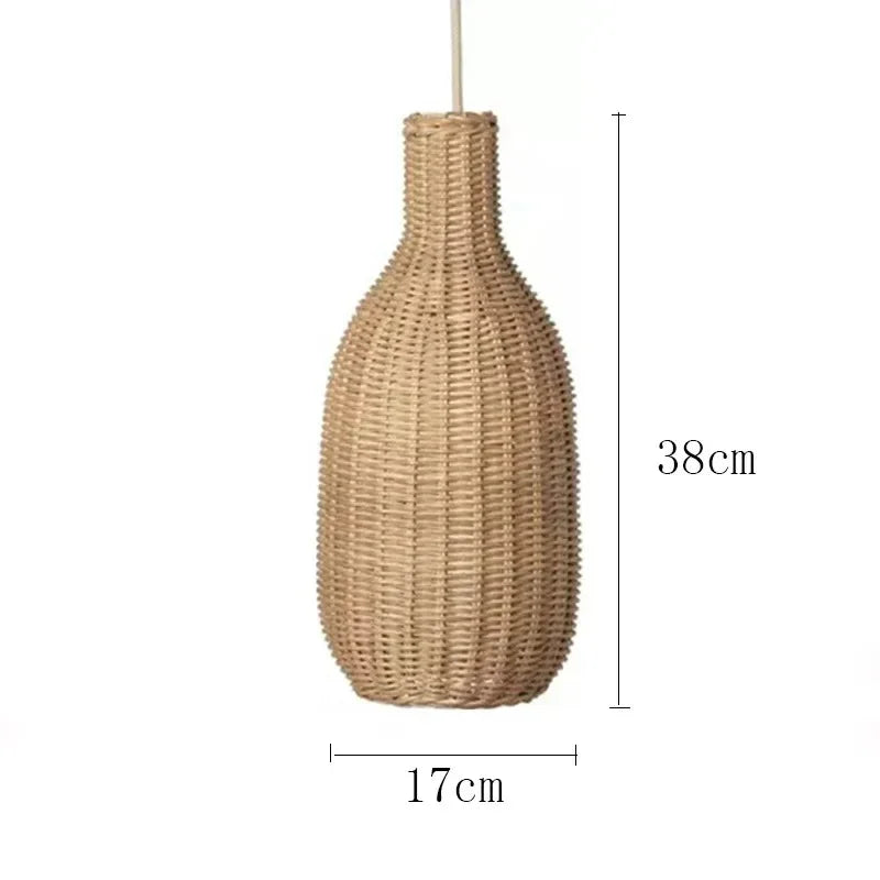 Dimension card for the 38 cm tall teardrop shade