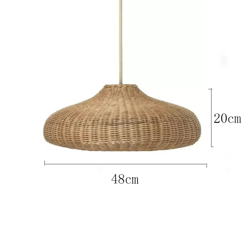 Dimension card for the 48 cm low woven shade