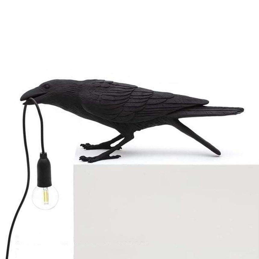 Rookhaven Raven Bird Table Lamp for Living Room