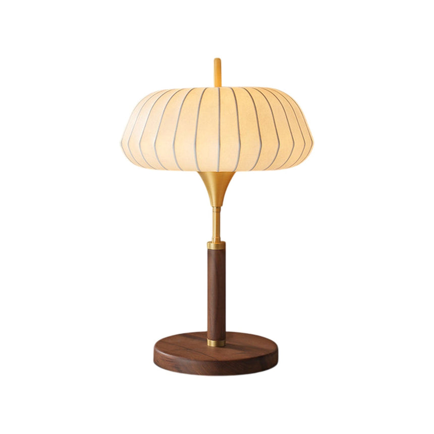 Remote control table lamp seen in full height against a plain ground