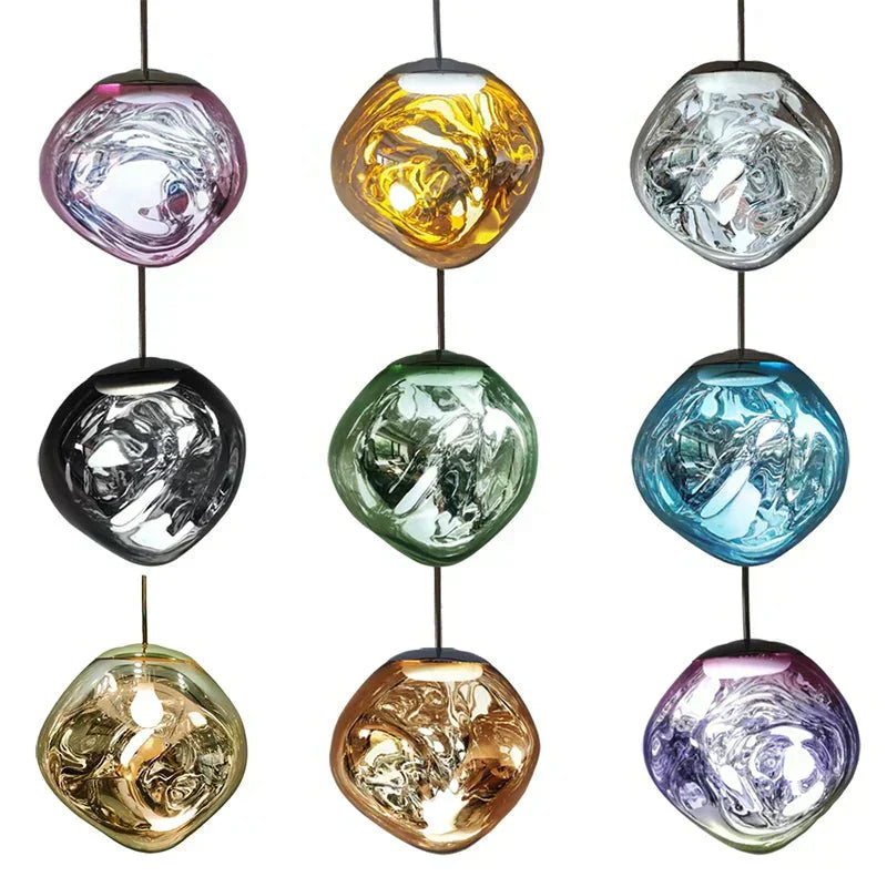 Nova Melt Pendant Light Lava-Textured Finish Detail - OpalDwell