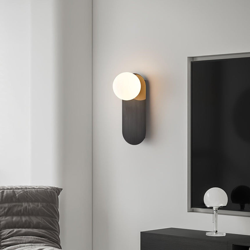 Easy installation wall sconce for hallway