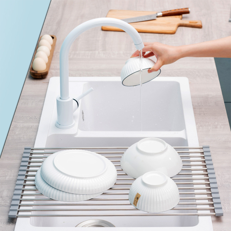 Rollable Drying Rack for Utensils and Cutting Boards