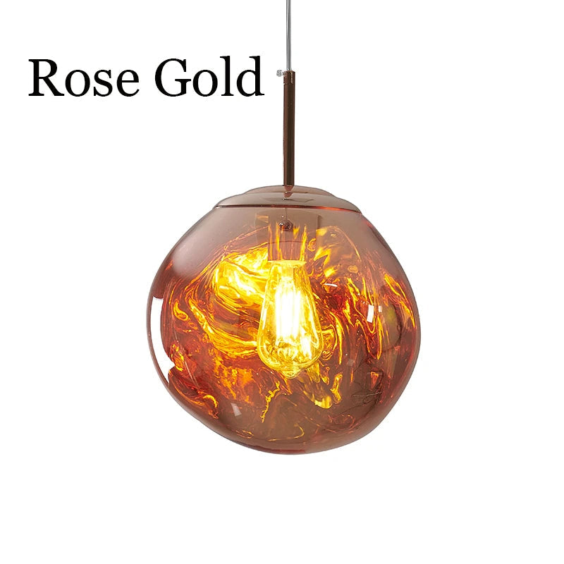 NovaLume Pendant Light in Blue Color Glow
