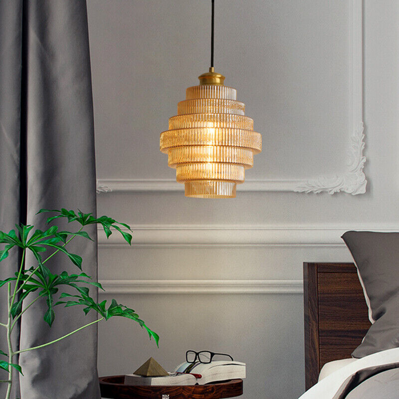 Vintage glow brass pendant light for home decor
