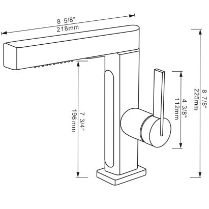 Single-Hole Kitchen Faucet Digital Display