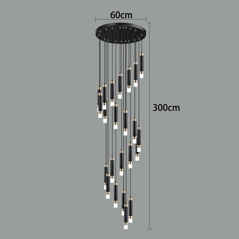 Twenty four light version drawn with a 60 cm plate and a 300 cm drop
