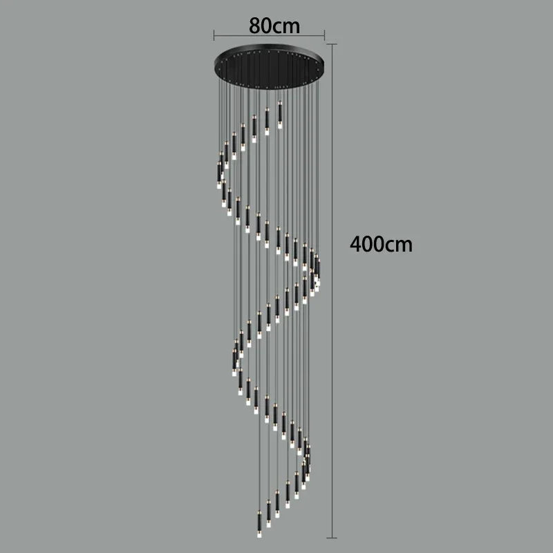 Forty eight light version drawn with an 80 cm plate and a 400 cm drop