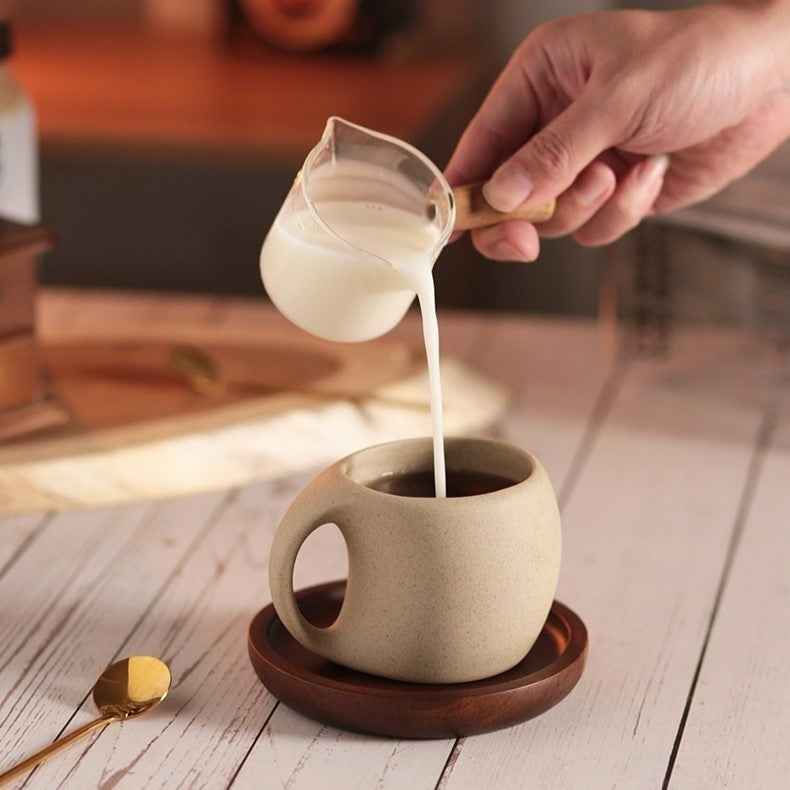 Hana Zen Ceramic Coffee Cup Set for dining table setting - OpalDwell