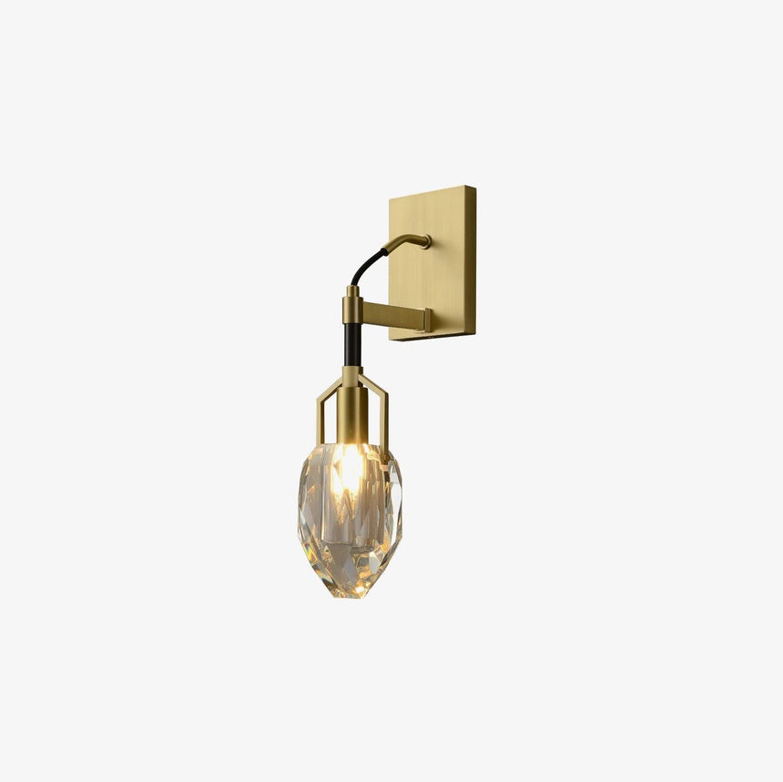 The sconce on a pale background, seen at an angle