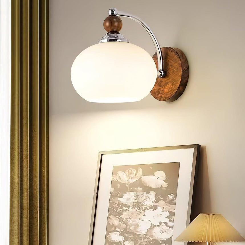 Traditional wall sconce in wood