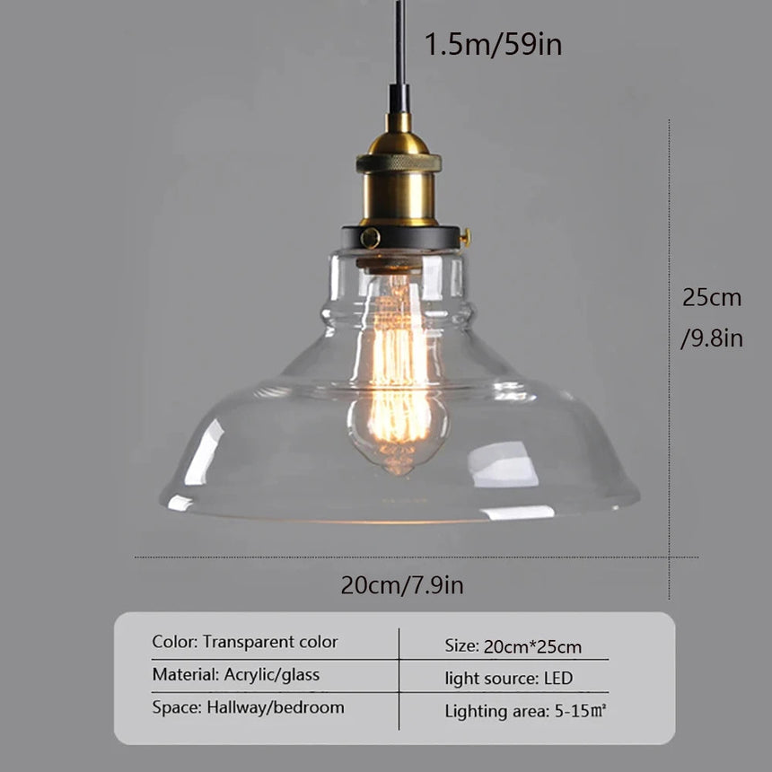 Smoky Glass Pendant Light Finish Detail