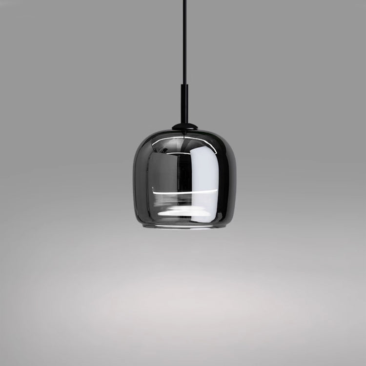 Black Glass Pendant Light for Kitchen Island