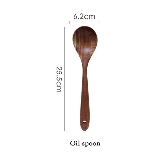 Kitchen utensil set for daily meal preparation