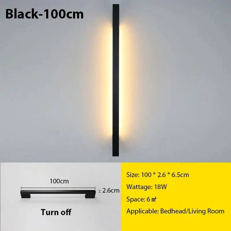 Slim LED Wall Lamp Modern Minimal Design