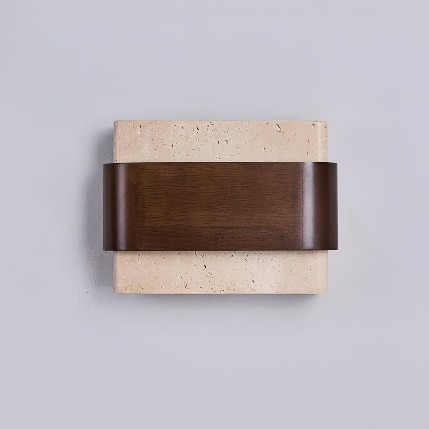 The block seen at an angle showing how shallow it sits on the wall