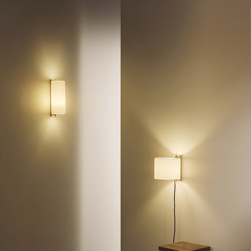 Wall sconce in linen