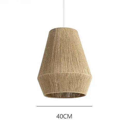 Dimension card for the 40 cm wicker dome in the natural finish