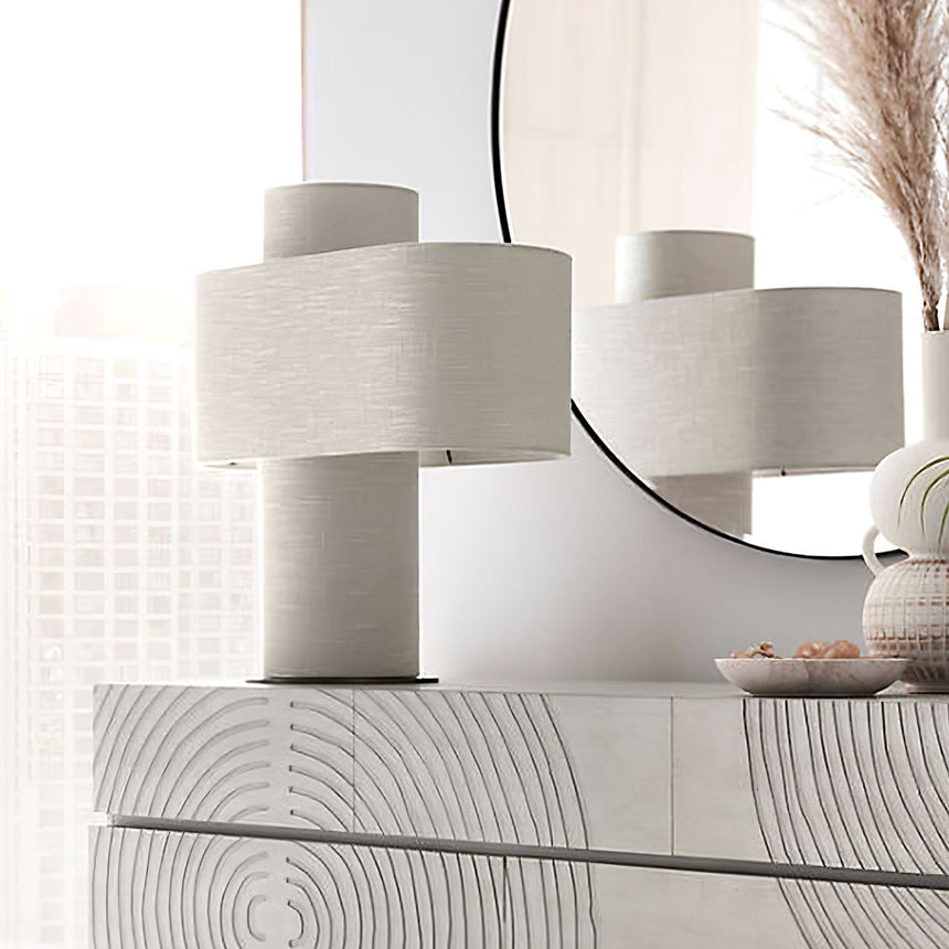 Polished Metal Table Lamp for Living Room Lighting | OroDwell