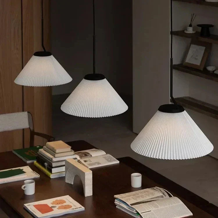 Caelara Fabric Pendant Light Close-Up Detail - OroDwell