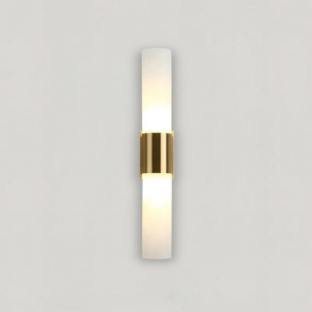 Nordic LED acrylic wall sconce with warm up and down glow mounted in a modern kitchen interior