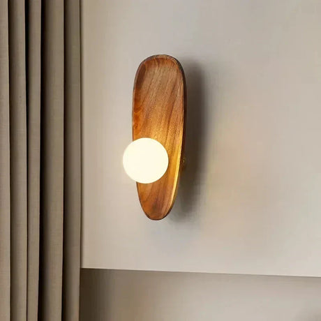 Wood Wall Sconce LED Soft Ambient Glow Design for Bedroom