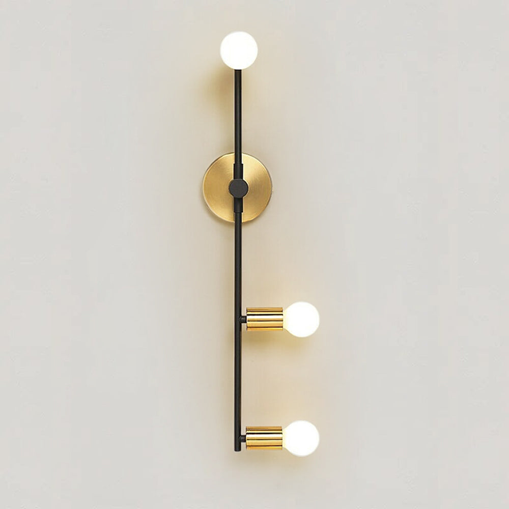 Aluminum LED wall lamp with sleek baking finish mounted in a minimalist modern bedroom