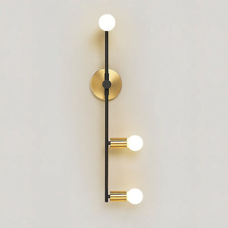 Aluminum LED wall lamp with sleek baking finish mounted in a minimalist modern bedroom