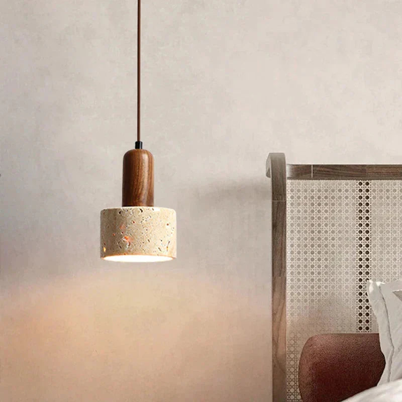 Japandi Pendant Lights in a bedroom