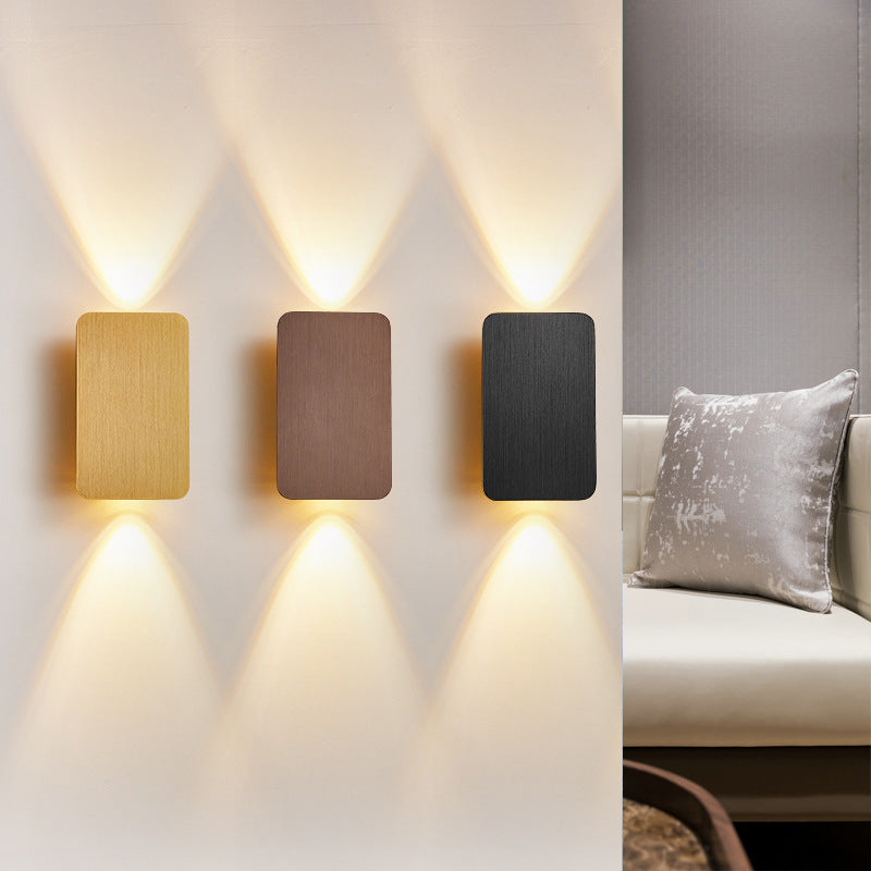 LumaRect rectangular wall lamp close-up finish detail