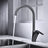 Brass ceramic kitchen mixer tap with swivel spout
