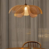 LumaNook Reed Wicker Pendant Light for Bedroom