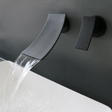 Wall mounted waterfall faucet - brass construction
