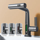Brass kitchen faucet - single lever handle