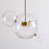 Chandelier with Multiple Glass Orb Clusters